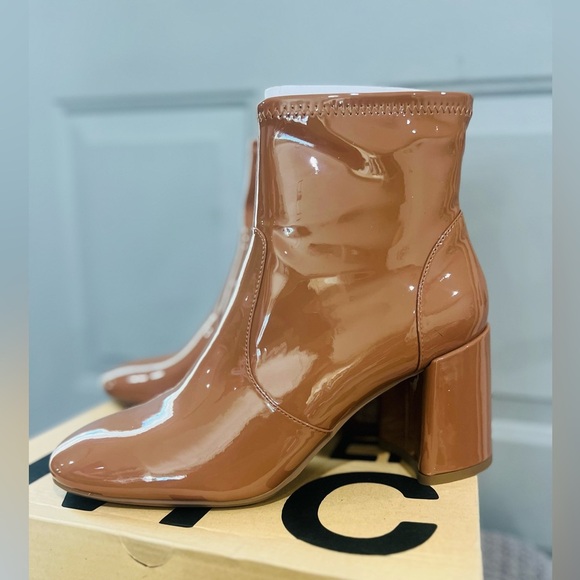 Madden NYC Side Zip Heeled Bootie, Women's Size 10 color Caramel NEW - Picture 12 of 15